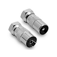adattatori f-mas./9.52m  confezione da 2 pz 