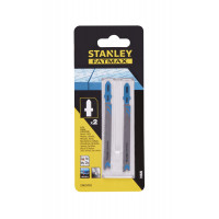 Stanley 2 lame 92.5x1.9-2.3 per taglio su metallo - hss - attacco a t