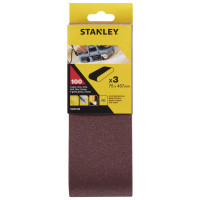 Stanley Nastri abrasivi 75x457 mm. grana 100, 3 pezzi