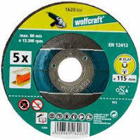 Wolfcraft 5 dischi per troncare metallo D.115mm
