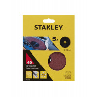 STANLEY DISCO IN CARTA ABRASIVA PER SMERIGLIATRICI Ø 115 CONFEZIONE DA 5 PZ 
