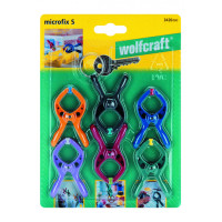 Wolfcraft 6 microfix S morsetti a molla piccoli