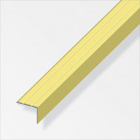Profilo di chiusura 25x18 alluminio ottone 1 metro