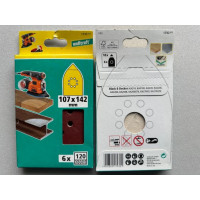 WOLFCRAFT  Serie di dischi abrasivi, Levigatrice multifunzione grana 120  confezione da 6 pz 