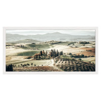 cornice bianca 50x100 stampa colline BUBOLA & NAIBO   