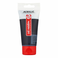 TAC Acrylic 75 ml - Nero Avorio - Colore Intenso e Versatile per i Tuoi Progetti Artistici!