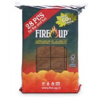 Accendifuoco ecologico Fire Up confezione da  28 pz 