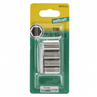 Set chiavi bussola wolcraft  Adattatore 50 mm bussole 6 mm + attacchi da 1/2"
