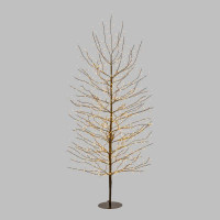 Albero Natale 2 m TIGLIO Con 1120 Microled Marrone Lotti 