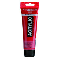  Colori Acrilici Talens Amsterdam Rosso trasparente medio flacone da 120 ml  
