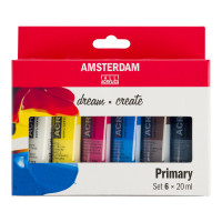Talens Amsterdam Acrylic Set Primari 6 tubi da 20ml