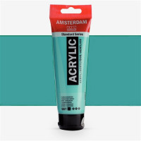 Amsterdam Acrylic 120 ml - Verde Turchese - Colore Brillante e Versatile per i Tuoi Progetti Artistici!