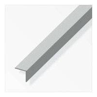 Angolare alluminio 10x10 effetto acciaio inox 1 metro
