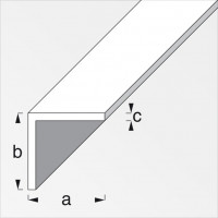  Alfer angolare lati uguali alluminio anodizzato cromato 25X25 mm 2.5 m 