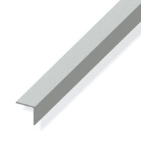 ANGOLARE ALLUMINIO 25X25 MM EFFETTO ACCIAIO INOX  1 MT 