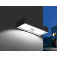 Applique Led Solare Domino Nero 6W Century