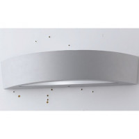 Applique  tucson per esterni in alluminio argento, 40w IP44   36x9,6x7,5cm