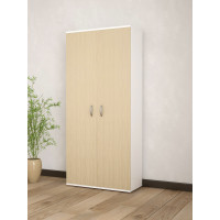 CTF Armadio 'golf' 2 ante bianco e rovere, 80x52x170cm