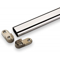 SUPPORTO PER ASTE OVALI DI ARMADIO 30X15 MM 120 CM 