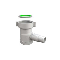 Attacco lavatrice Ø F 1”1/2" x M 1”1/2" con deflettore 