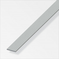 Barra Piatta Alluminio 30x2 Effetto Acciaio Inox 1 Metro