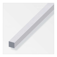 Barra Quadrata 10x10 Alluminio Argento 1 Metro