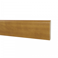 battiscopa impiallacciato in essenza iroko 70x10 2.4 mt 