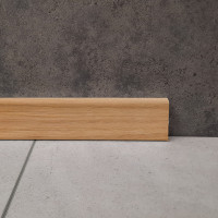 Battiscopa impiallacciato tanganica 40X13 mm rovere 2.4 mt 