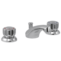 BATTERIA LAVABO CON SALTERELLO SERIE ARTOS ATTACCO 1"