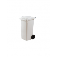  Bidone Quadro con ruote Lt.240 Bianco