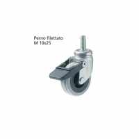 ORECA  RUOTE CON NUCLEO IN POLIMERO TERMOPLASTICO CON PERNO FILETTATO M 10x25
