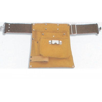 BORSA CUOIO PORTA ATTREZZI CON CINTURA 