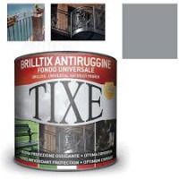Tixe Smalto antiruggine Fondo universale Ferro metallo Grigio  flacone da 500 ml 