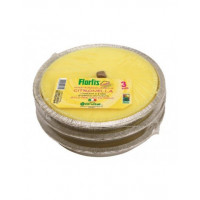 MAXI FIACCOLA CITRONELLA ARGENTO D. 16,5cm confezione da 3PZ Flortis 