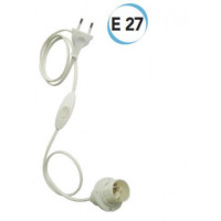 CABLAGGIO CON PORTALAMPADA E27 BIANCO ELECTRALINE 