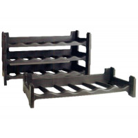 Cantinetta Plastica 6 Posti Marrone 60X30 cm