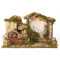 CAPANNA 50x26x33 CM CON MULINO ACQUA