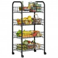 Carrello filo nero 4 cesti 40x26x9 Ap Trade