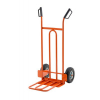 Carrello portapacchi con pala ribaltabile acciaio 
