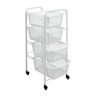 carrello portafrutta  rettangolare 4 cesti 38x30x83cm 