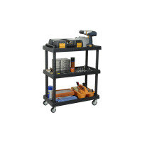 CARRELLO PORTAPEZZI IN RESINA 3 RIPIANI  75X37,5X92 CM 