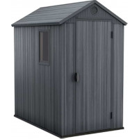 Casetta da giardino Darwin 4x6 grigia cm 125,8x184,5x205 Keter