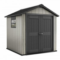 Casetta da giardino Oakland 757 grigia 229x223,5x242 cm Keter