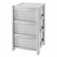 CASSETTIERA ARIANNA 3 CASSETTI BIANCO