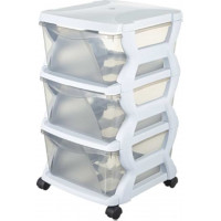 Cassettiera Insieme bianca con 3 cassetti 36x40x62 Bama