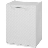 Cassettone Ribalta Rattan Bianco Art Plast 