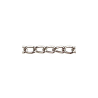 CATENA RITORTA MAGLIA CORTA  D.3MM 2,5MT OTTONE /NICHEL 
