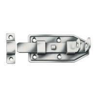 Catenaccio serratura porta diritto 120x56mm zincato lucido