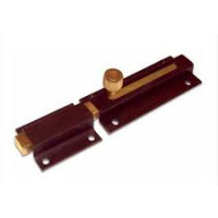 CATENACCIO A  TRAVE 80 MM FERRO BRONZATO CONFEZIONE DA 1PZ