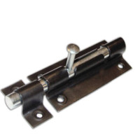 CATENACCIO A  CANNONE  PER MOBILI ACCIAIO ZINCATO 120MM NERO